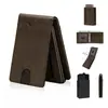 Portatarjetas Magnético con Blindaje RFID Portatarjetas Deslizante Cartera para Hombres Tacto de Alta Gama Múltiples Ranuras para Tarjetas con Ventana para ID Pinza para Billetes