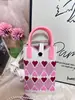 Nova Bolsa de Celular Desenho Animado, Conveniente para Sair, Bolsa de Tricô Portátil, Mini Bolsa Transversal de Pulso, Bolsa de Ombro Único