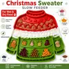 Tapete de Silicona para Lamer con Diseño de Suéter Navideño + Alimentador Lento para Gatos y Perros Pequeños - Diseño Antideslizante con Ventosas - Plato para Mascotas Apto para Lavavajillas - Prolonga la Hora de Comer y Reduce la Ansiedad - para Comida Húmeda y Seca