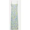 Vestido midi de alça estampado casual fashion, best-seller do AliExpress, moda feminina europeia e americana transfronteiriça