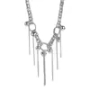 N13118 Corrente de Clavícula com Franja de Cobre Minimalista Personalidade Transfronteiriça, Colar Feminino com Design de Luxo Leve, Moderno e Tendência