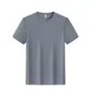 2025 Nueva Camiseta de Secado Rápido Cuello Redondo Rejillas de Cristal Frescas Manga Corta Camiseta Publicitaria Ropa Deportiva para Maratón Logo Impreso
