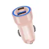 Cargador de Coche Más Vendido con Carga Rápida, Adaptador para Encendedor de Cigarrillos, Doble Puerto USB + Tipo-C 60W Cargador de Coche de Carga Súper Rápida