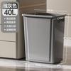 Bote de Basura Grande para Cocina Gran Capacidad Viento Crema Hogar Cuadrado Sala de Estar Cocina Baño Pasillo Papelera