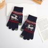 Luvas de Tricô Rena de Natal Outono e Inverno Luvas Grossas Quentes Forradas com Fleece Moda Exquisite Luvas Transfronteiriças Presente de Natal