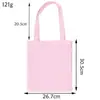 Bolsa de Lona Estilo Ins Bolsa Carteiro Bolsa de Lona Lisa DIY Pintada à Mão Colorida Sacola de Compras Colorida Bolsa de Lona de Algodão Colorida