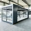 Cabina de fumadores con estructura de acero, sala de fumadores pública móvil para exteriores para fábricas, aeropuertos, empleados y áreas escénicas