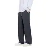 Pantalones Casuales para Hombre 2026 Otoño Invierno Nuevos Pantalones de Pierna Recta Sueltos de Punto Modernos Calentitos con Felpa Interior Pantalones Largos Pantalones Deportivos de Chándal