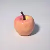 Manzana Simulada Miniatura Fruta Juguete Modelo Decoración de Escritorio Colgante de Llavero Accesorio DIY Pasador Cuerda para el Cabello