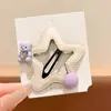 Pinzas para el pelo de oso y estrella para niñas, lindas pinzas BB para niñas pequeñas, pasadores dulces de dopamina para el costado, accesorios para el cabello