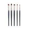 Cangzhou pincel de maquillaje 5 pinceles pequeños de pelo de caballo para sombra de ojos detalles set de pinceles para halo principiante ojo pincel súper suave