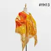 Nuevo Chal de Seda Estampado de Moda con Diseño Floral para Mujer, Bufanda Fina de Seda para Primavera y Otoño, Año Nuevo 2026