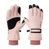 Luvas de Algodão Novas de Inverno para Mulheres Ciclismo Outdoor Esqui Luvas Quentes com Forro de Fleece Montanhismo Antiderrapante Proteção Contra Frio Espessadas Impermeáveis