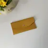 Novidade em Estoque Atacado Cor Sólida Couro Carteira Pequena Porta-Passaporte Estilo Ins Envelope Porta-Moedas Couro Sintético Armazenamento para Óculos