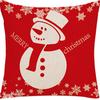 Nueva Funda de Almohada con Estampado Navideño Papá Noel Decoración para Sala de Estar en Amazon Funda de Almohada Navideña para el Hogar