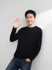 Sudadera Térmica de Terciopelo Engrosado de Manga Larga Junxu para Hombre, Camiseta Interior de Otoño e Invierno, Camiseta Base Versátil de Moda