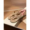 Primer Encuentro con las Sandalias Retro de Suela Blanda con Tira de Dedo para Mujer, Chanclas Romanas Casuales de Suela Gruesa para Vacaciones de Verano