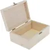 Caja de madera color natural con hebilla metálica vintage, se puede usar como caja de regalo para pasteles de luna, caja para pasteles, caja de almacenamiento para snacks, dulces