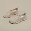 Zapatos de Tabla Deportivos Casuales Estilo Coreano Resistentes al Desgaste para Primavera y Otoño Zapatos Deportivos para Estudiantes para Mujer Aumentadores de Altura Suela Delgada 2026 Superficie de Cuero Bloqueo de Color