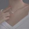 Collar de nicho para mujer, de verano, de alta gama, ligero, de lujo, combina con todo, exquisito, elegante, cadena de clavícula, estilo frío, collar sencillo.