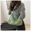 Bolso Grande de Tela Oxford para Mujer 2024 Primavera y Verano Nuevo Estilo Fresco Suave Colapsado Bolso de Hombro Coreano Color Sólido Casual Bolso de Tela