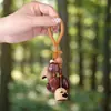 Colgante de Campanilla de Viento Natural de Cáscara de Fruta Indonesia Estilo Bosque DIY Cascabel de Cáscara de Fruta Llavero Curativo Accesorio para Bolsa