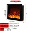 Chimenea Digital Personalizada Llama Simulada Calentador Decorativo de Gabinete Sala de Estar en Casa Chimenea Falsa para TV Empotrada