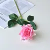 Flor de Rosa Hidratante, Flor Artificial Realista de Alta Gama, Flor Artificial Decoración del Hogar, Fabricante Mayorista de Ramo de Boda