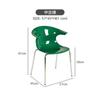 Silla de comedor acrílica francesa estilo crema plástico engrosado de mediados de siglo hogar respaldo reposabrazos recepción negociación silla transparente
