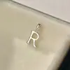 Plata S925 Colgante Individual Transfronterizo Pulsera de Letras DIY Collar Chapado en Oro de 14K Accesorios de Colgantes Simples Compactos