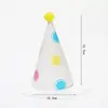 Envío Gratis Empaque Individual Sombrero de Cumpleaños Sombrero de Fiesta Sombrero Puntiagudo Sombrero de Fiesta para Bebés y Niños Sombrero para Pastel