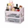Caja de Almacenamiento de Cosméticos de Escritorio, Estante de Almacenamiento Multicapa, Joyero Tipo Cajón, Estante de Almacenamiento de Cosméticos, Caja Organizadora Transparente