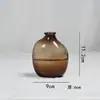 Contenedores de Vidrio para Flores Minimalistas Multicolores al por Mayor Personalizados Decoraciones para Restaurantes Jarrones Pequeños para Flores Hombro Inclinado Adornos Pequeños Estilo Japonés