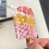 Presilha de Cabelo Criativa Estilo Férias Sorvete de Melancia Verão Desenho Animado Tubarão de Sorvete de Chocolate Acessório de Cabelo Meio Preso para Mulheres