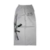 Pantalones de chándal plegables de estilo callejero Y2K con estampado y bordado de doble cintura, estilo europeo y americano, transfronterizos, casual, de pierna recta