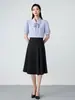 Camisa Femenina Moderna y Sencilla 2026 Verano Nueva Versátil Estilo Ol Profesional de Manga Corta para Viajes al Trabajo y Entrevistas
