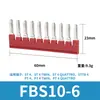 Borne de conexión montado en carril FBS10-6 conector de puente enchufable conector de cortocircuito tira de conexión ST6 tira de cortocircuito