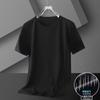 Camiseta de Manga Corta de Secado Rápido de Seda de Hielo para Hombre Verano Sensación Fresca Cuello Redondo Top Holgado Sensación Hielo Transpirable Secado Rápido Malla Ultradelgada