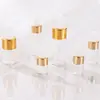 Atacado Frasco de Óleo Essencial Marrom Frasco com Dispenser de Vidro Frasco Transparente para Loção Tampa Branca Frasco de Óleo Essencial Marrom 5ml