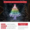 Árbol de Navidad Colorido de Amazon Decoraciones Navideñas Pegatinas Electrostáticas para Ventanas Arreglo de Escena Pegatinas para Puertas de Vidrio Ventanas