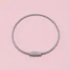 Anillo de Alambre de Metal de Colores Llavero Creativo Hecho a Mano Accesorios para Joyería Cuerda de Alambre Anillo de Llave de Tornillo Giratorio