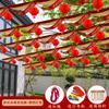 Decorações de casamento bandeira de onda flor lanterna ao ar livre quintal rural entrada casamento casamento villa cena layout