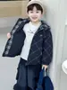 Jaqueta Rota de Outono e Inverno para Meninos Estilo Coreano Acolchoada Infantil com Capuz Roupas Externas para Bebês e Crianças Pequenas Comércio Exterior Transfronteiriço