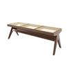 Mesa de té grande de madera maciza estilo Wabi-sabi, combinación de mesa de té y silla, moderna y sencilla, para oficina, hogar, sala de estar, recepción, mesa de té