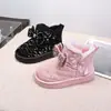 Nuevas Botas de Algodón Cálidas de Invierno para Niños, Botines Cálidos para Niñas, Botas de Nieve para Niños, Zapatos de Algodón para Niños Pequeños y Medianos 5149