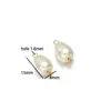 Pingente de Contas Cilíndricas de Pedra de Cristal em Aço Inoxidável Galvanizado para Colar Pulseira DIY Moda Acessórios de Roupa Joias