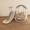 [Escada para Bebê com Escorregador para Uso Familiar Interno e Externo, Balanço para Crianças, Piscina de Bolinhas para Bebê, Bolas Oceânicas]