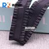 Cordón de Oreja de Color Encaje Elástico Doble Hoja de Loto Encaje Juguete DIY Falda de Gasa Ropa Sombrero Diadema Joyería Banda Elástica