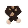 Oferta Especial Invierno Nuevo Estilo Bola de Lana Tejida Oso de Dibujos Animados Flor de Fresa Bufanda Cálida para Niños Niñas y Niños