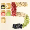 Feijões Coloridos Prontos para Comer: Feijões Multicores, Feijão Preto, Grão de Bico, Amendoins, Vagem, Soja, Oleaginosas, Salgadinhos Assados e Petiscos